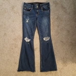 American Eagle super stretch artist flare size 8